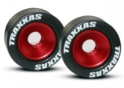 Wheelie Bar Wheels Aluminum Red - 5186