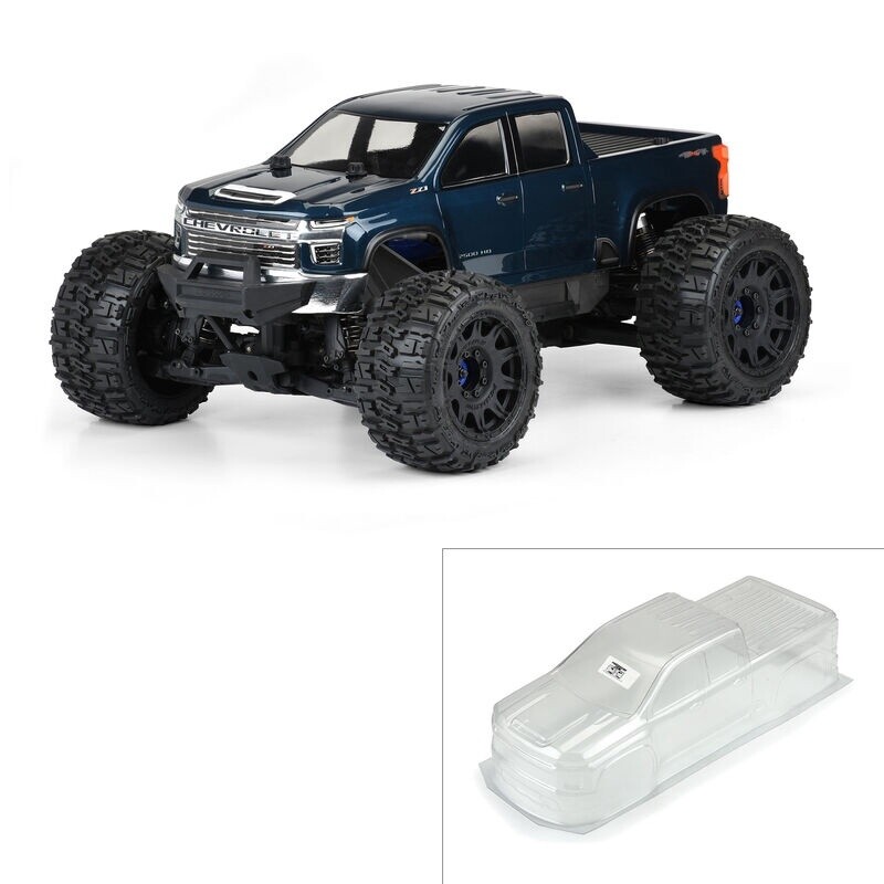 PRO358200 1/8 2021 Chevy Silverado 2500 HD Clear Body: E-REVO 2.0 &amp; MAXX
