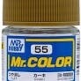 Mr Hobby Mr. Color 55 - Khaki (Flat/Tank) - 10ml