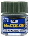Mr Hobby Mr. Color 56 - LJN Gray Green (Semi-Gloss/Tank) - 10ml
