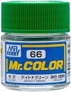 Mr Hobby Mr. Color 66 - Bright Green (Gloss/Primary Car) - 10ml