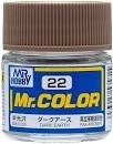 Mr Hobby Mr. Color 22 - Dark Earth (Semi-Gloss/Aircraft) - 10ml