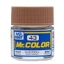 Mr Hobby Mr. Color 43 - Wood Brown (Semi-Gloss/Primary) - 10ml