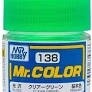 Mr Hobby Mr. Color 138 - Clear Green (Gloss/Primary) - 10ml