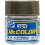 Mr Hobby Mr. Color 304 - Olive Drab FS34087 (Semi-Gloss/Aircraft) - 10ml