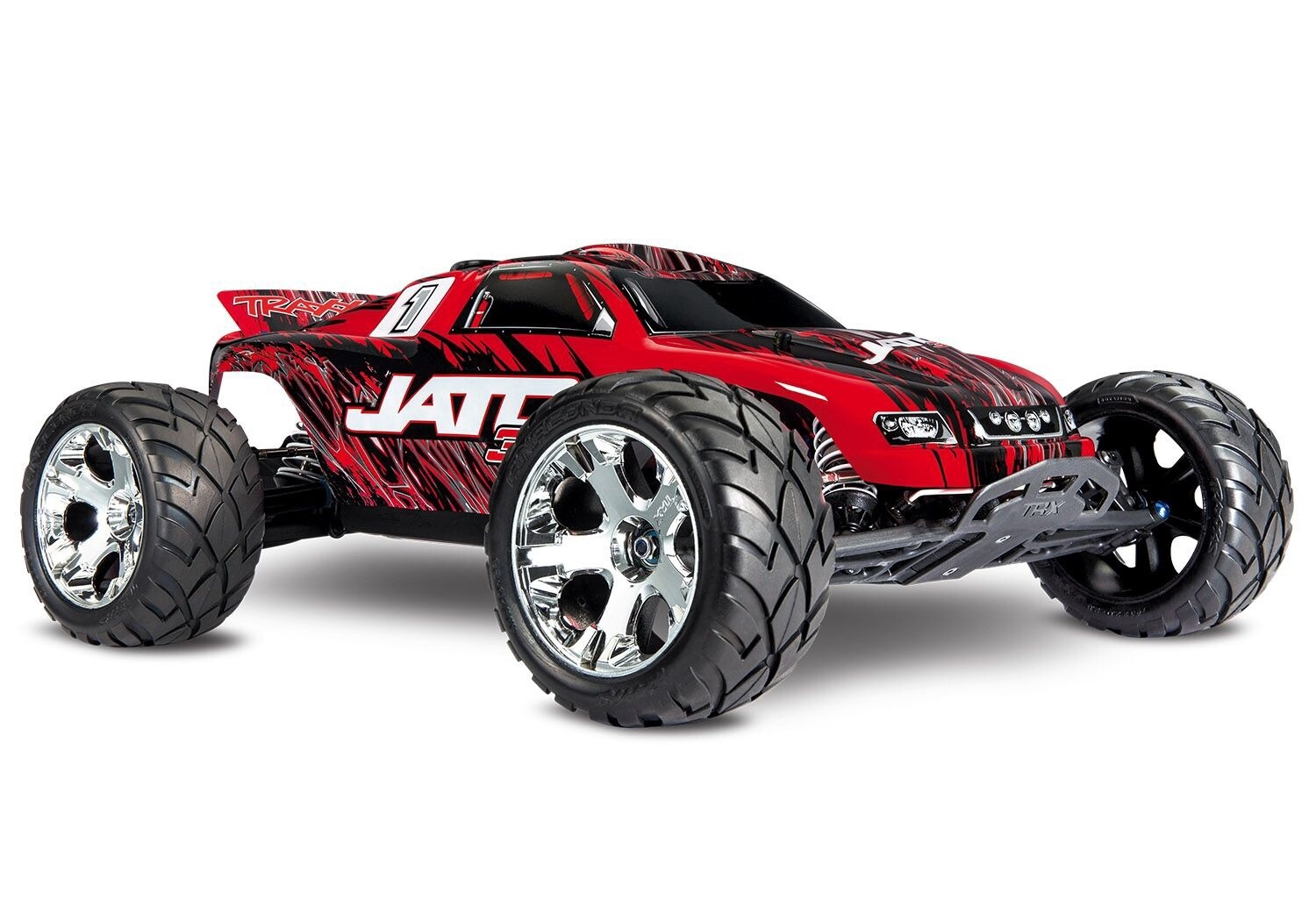 Traxxas Jato 3.3 2WD RTR Nitro Stadium Truck w/TQi 2.4GHz, Telemetry, TSM, Easy Start &amp; Charger, Colour: Red