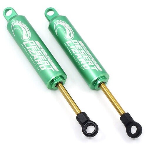 YEA-DDL-090GN Yeah Racing 90mm Desert Lizard Two Stage Internal Spring Shock (2) (Green)