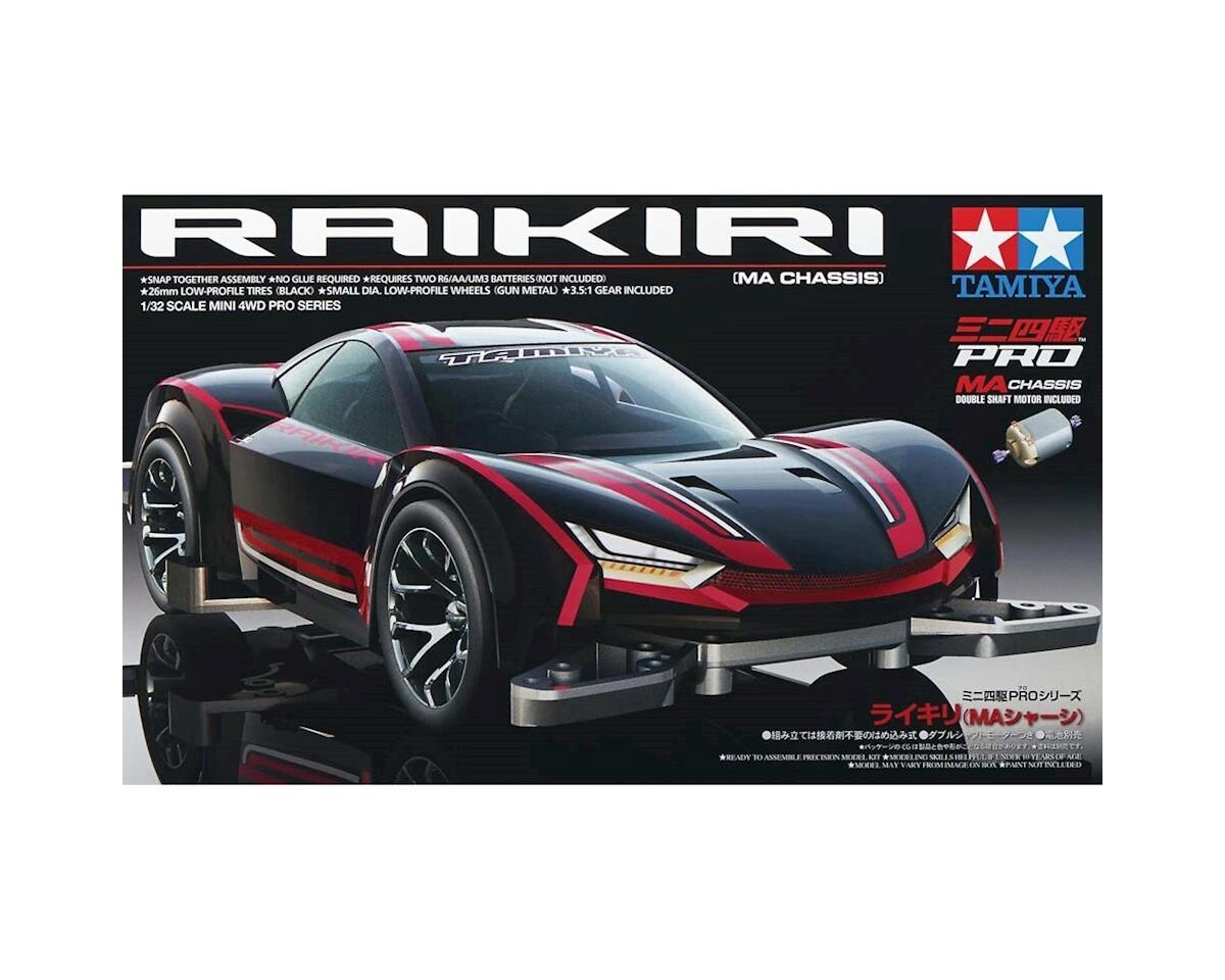 TAM18640 Tamiya 1/32 JR Raikiri Shimbashi MA Chassis Mini 4WD Kit