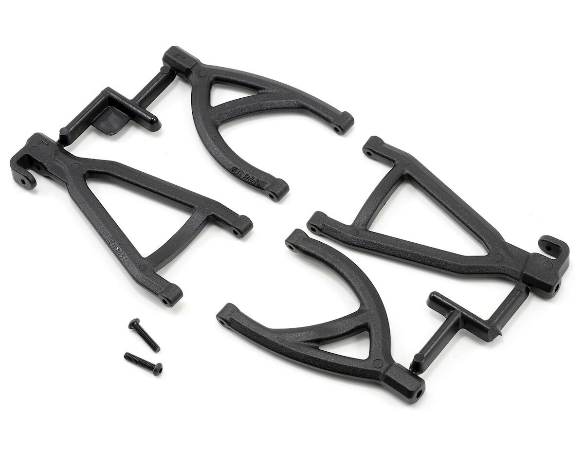RPM Rear Upper &amp; Lower A-Arms (1/16 E-Revo) (Black)