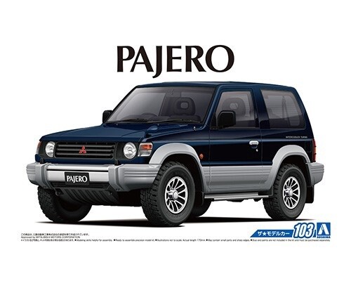 Aoshima 1/24 Mitsubishi V24WG PAJERO METAL TOP WIDE XR-II &#39;91