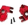 TRX-4 Portal housings, RED Alum inner (front)