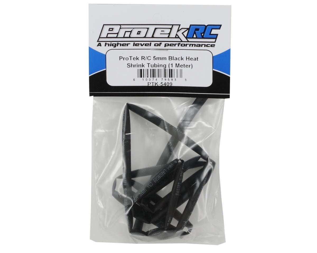 PTK-5409 ProTek RC 5mm Black Heat Shrink Tubing (1 Meter)