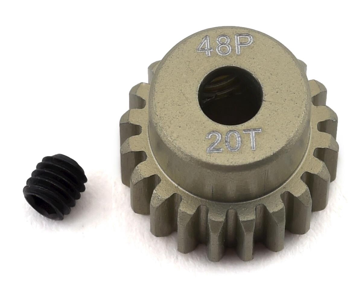 PTK-8607 48P Lightweight Hard Anodized Aluminum Pinion Gear (3.17mm Bore) (20T)