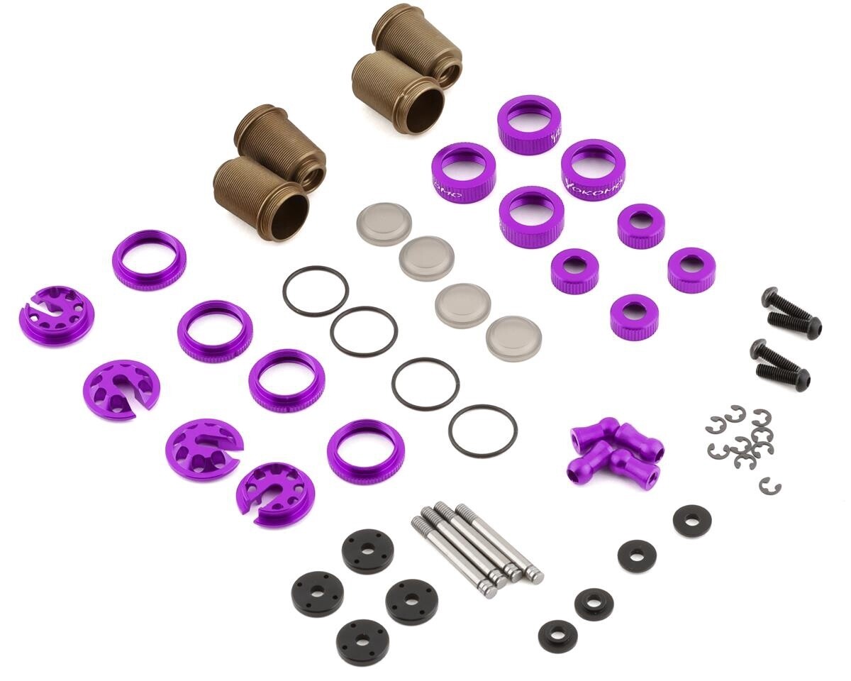 YOKY2-SBBSPA Yokomo YD-2 Super Low Friction Aluminum Big Bore Shock Set (Purple)