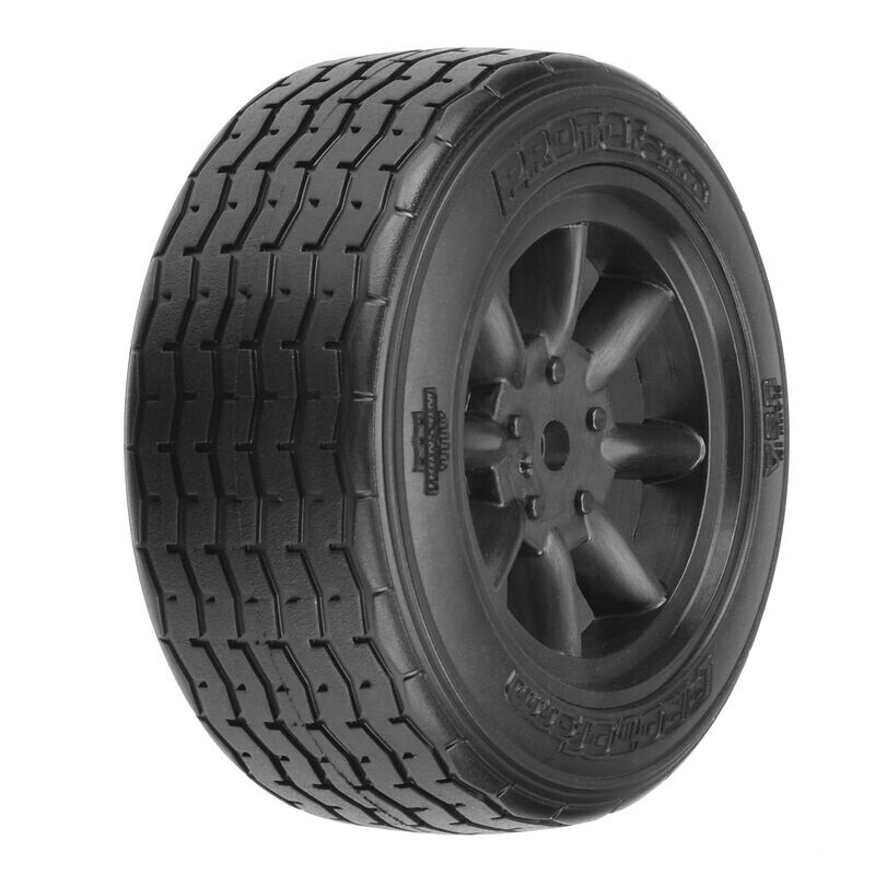 PRM1014018 1/10 PROTOform VTA Front 26mm VTA Tires Mounted 12mm Blk Wheels (2)