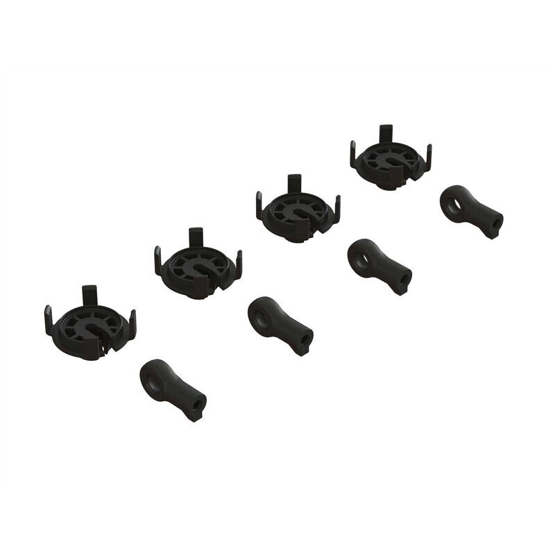 ARA330569 Shock Rod End &amp; Spring Perch Set (4 Shocks)