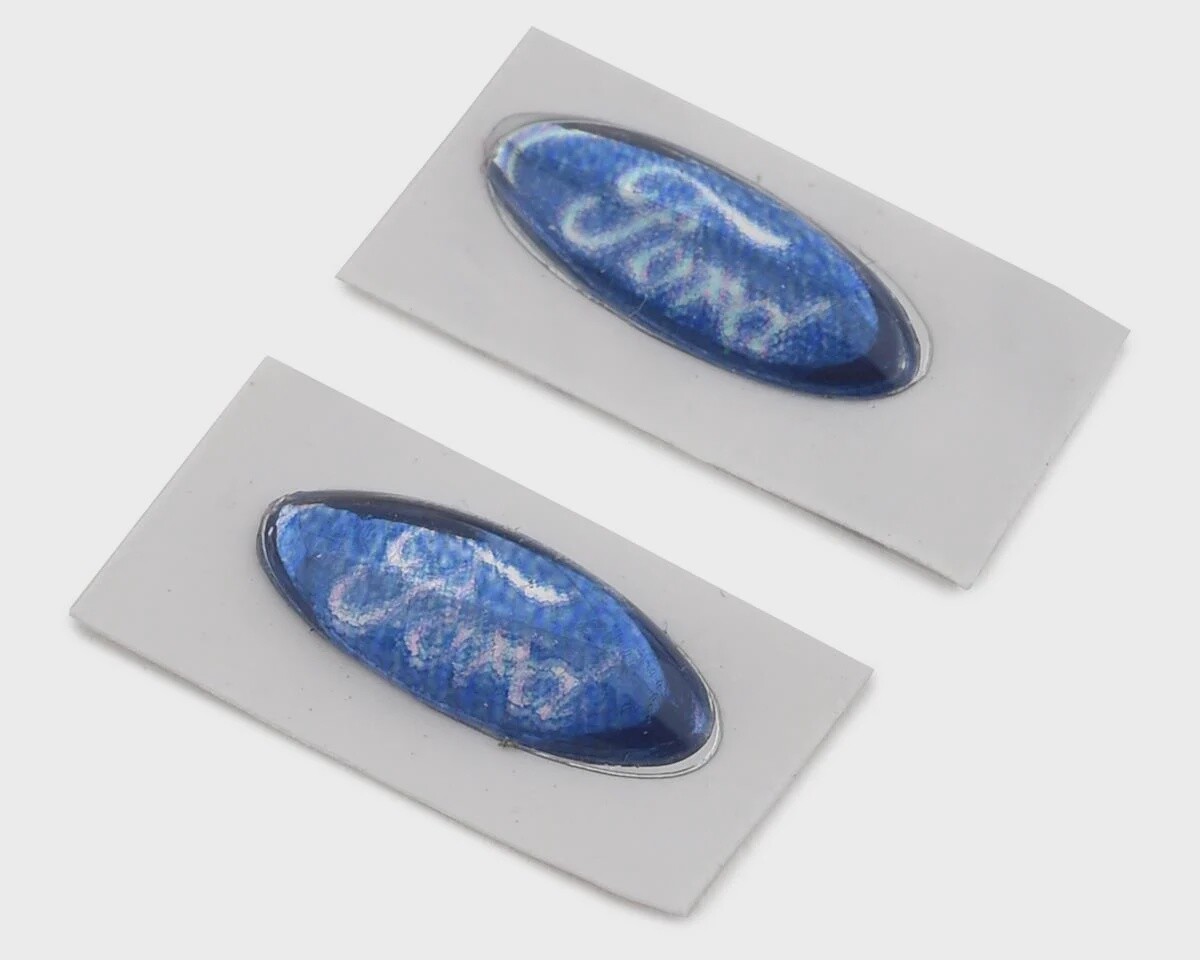 SDW-BADGES-FORD Sideways RC Ford Badges (2) (Miniature Scale Accessory)