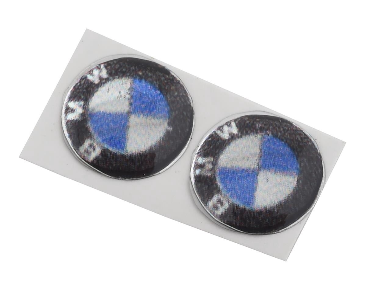 SDW-BADGES-BMW Sideways RC BMW Badges (2) (Miniature Scale Accessory)