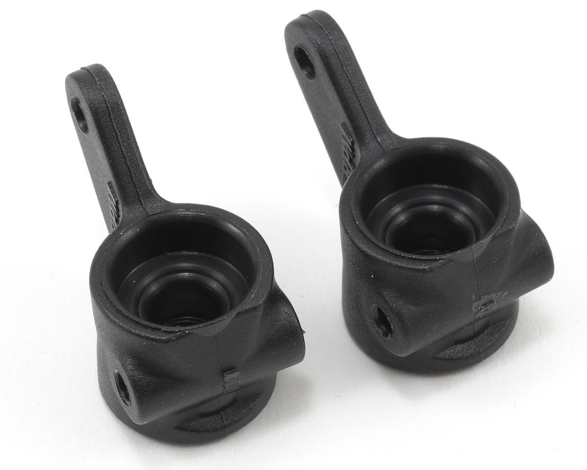 RPM80372 Front Bearing Carrier Set (Black) (2) (Slash, Bandit, Rustler, Stampede 2WD)