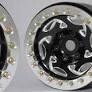SSD 1.9" Champion Beadlock Wheels BLACK SILVER ring SSD00242 CNC Aluminium