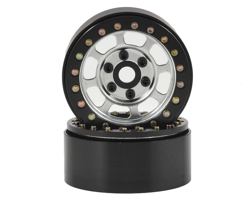 SSD00079 SSD RC Trail 1.9" Steel Beadlock Crawler Wheels (Silver) (2)