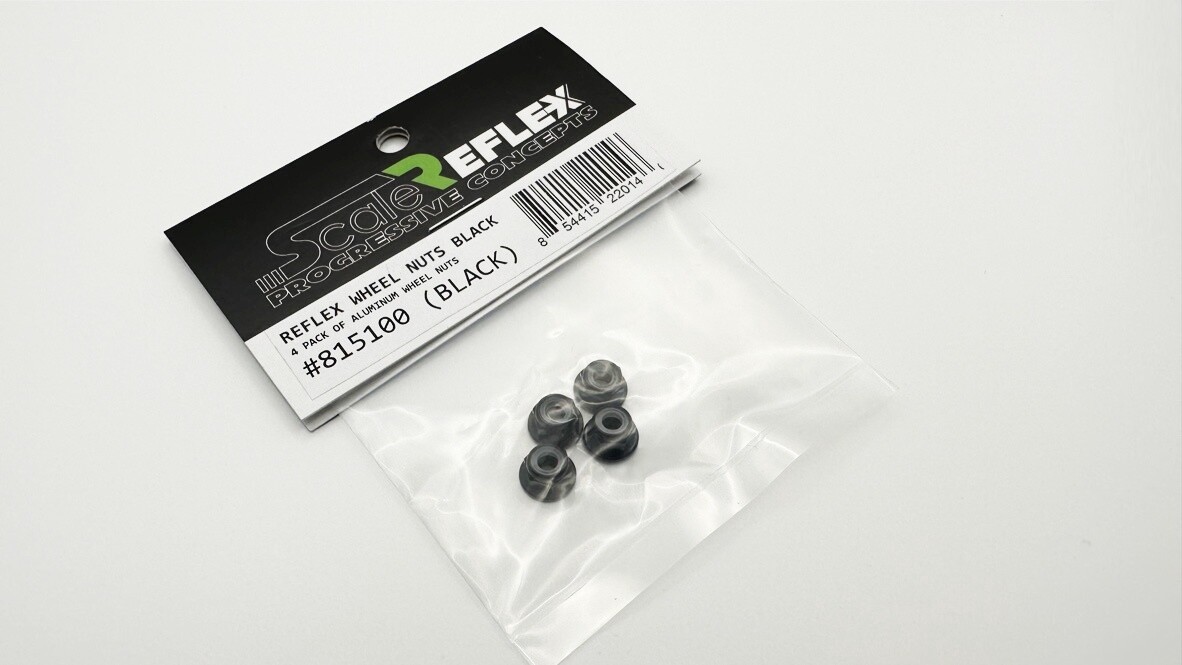 4MM WHEEL NUTS LUG NUT NYLON INSERT, Colour: Black