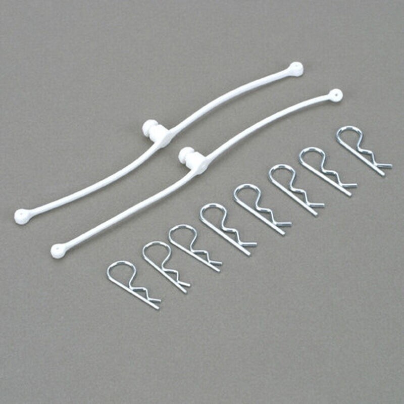 DUB2246 Body Klip Retainers, White (2)