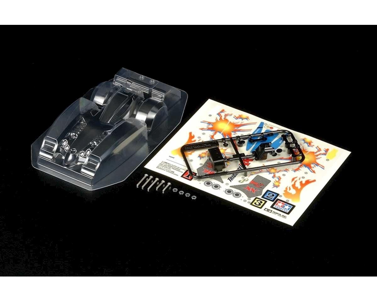 TAM15447 Tamiya JR Mini 4WD Tridagger XX Body Set (Clear)