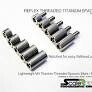 Reflex Titanium M3 Threaded Spacers (4mm) Male