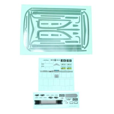 REDCAT RACING RER15538 59&quot; Impala Trim and Interior Decals W/ Chrome Body Trim Decals
