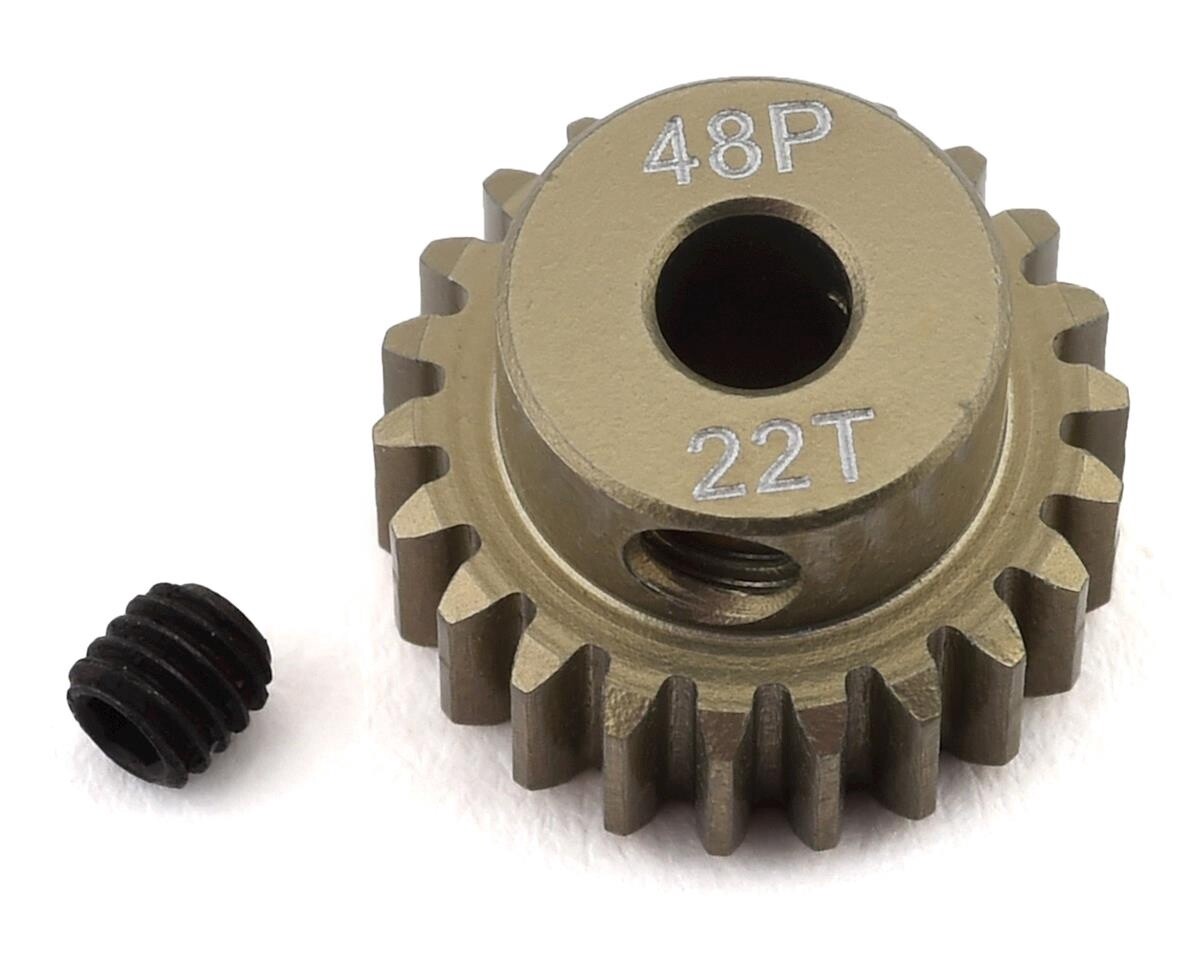 PTK-8609 48P Lightweight Hard Anodized Aluminum Pinion Gear (3.17mm Bore) (22T)