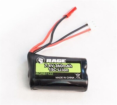 7.4V 360mah Li-ion battery