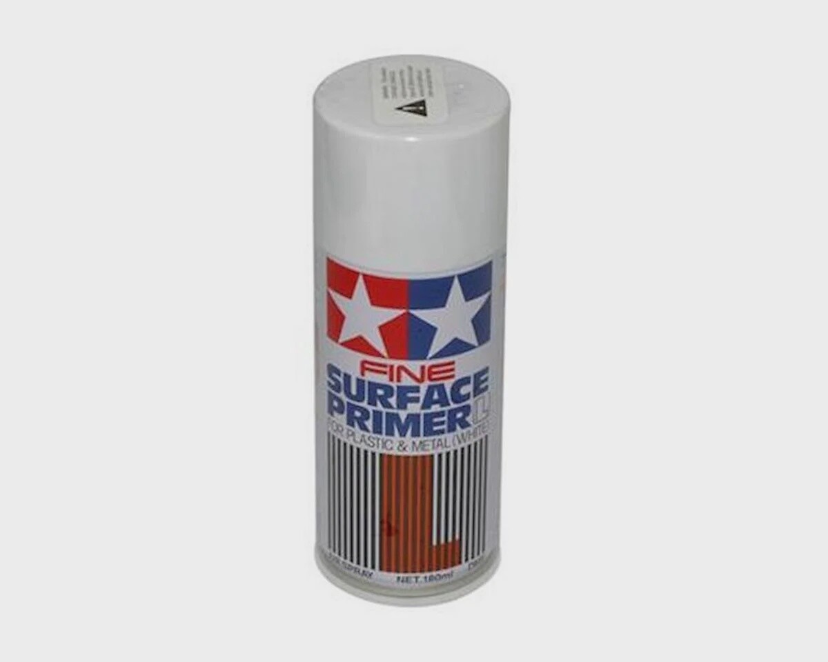 Tamiya White Surface Primer Spray Paint (180ml) TAM87044