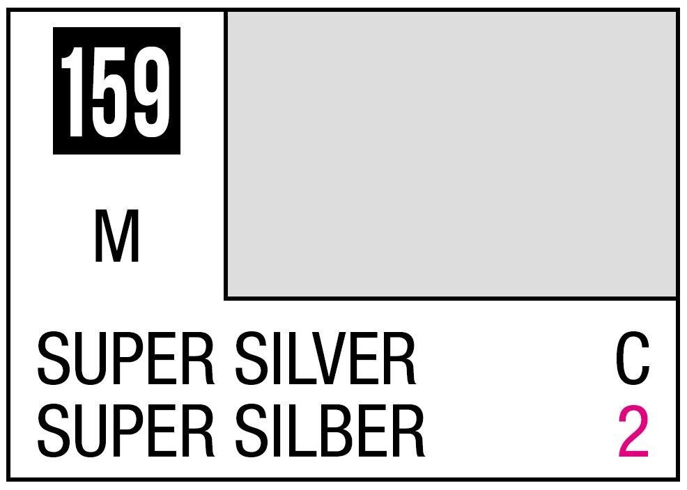 Mr Hobby Mr. Color 159 - Super Silver (Metallic/Car) - 10ml