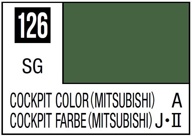 Mr Hobby Mr. Color 126 - Cockpit Color (Semi-Gloss/Aircraft) - 10ml