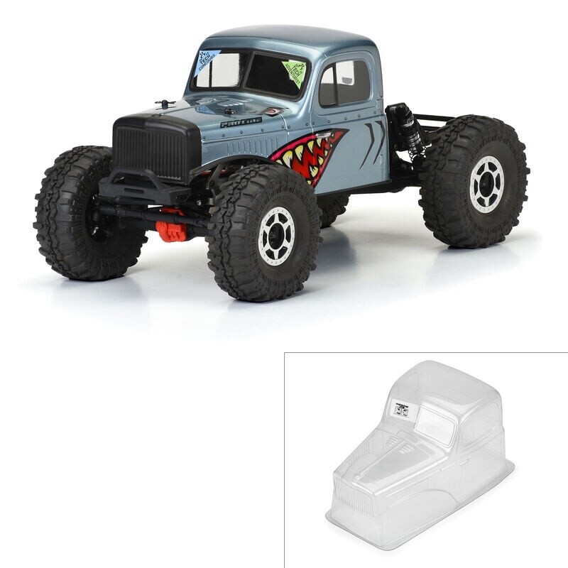 1/10 Comp Wagon Cab-Only Clear Body 12.3&quot; (313mm) Wheelbase Crawlers