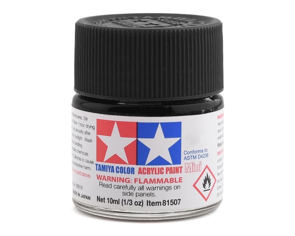 XF-1 Flat Black Acrylic Paint (10ml)