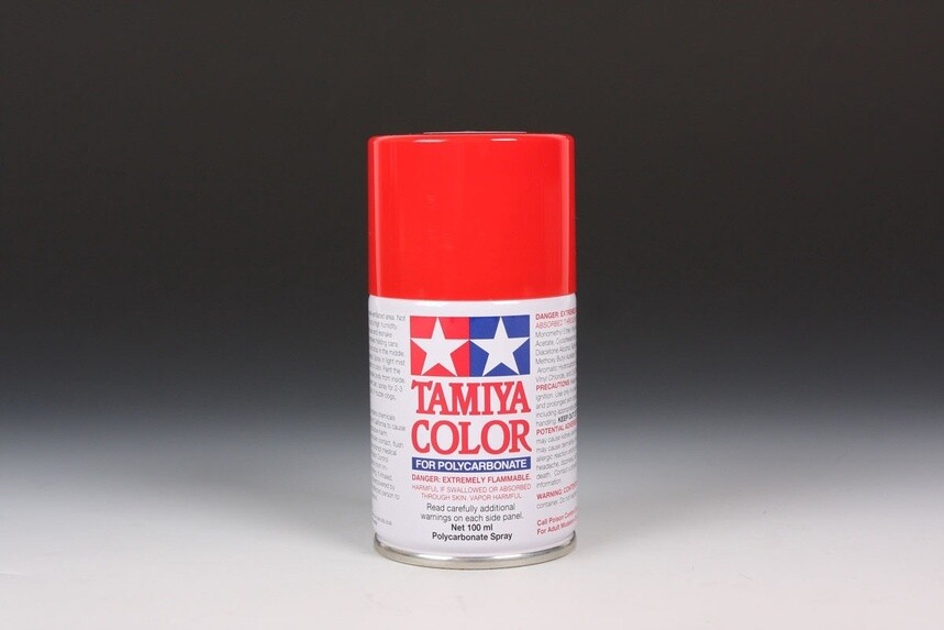 PS-34 Bright Red Lexan Spray Paint