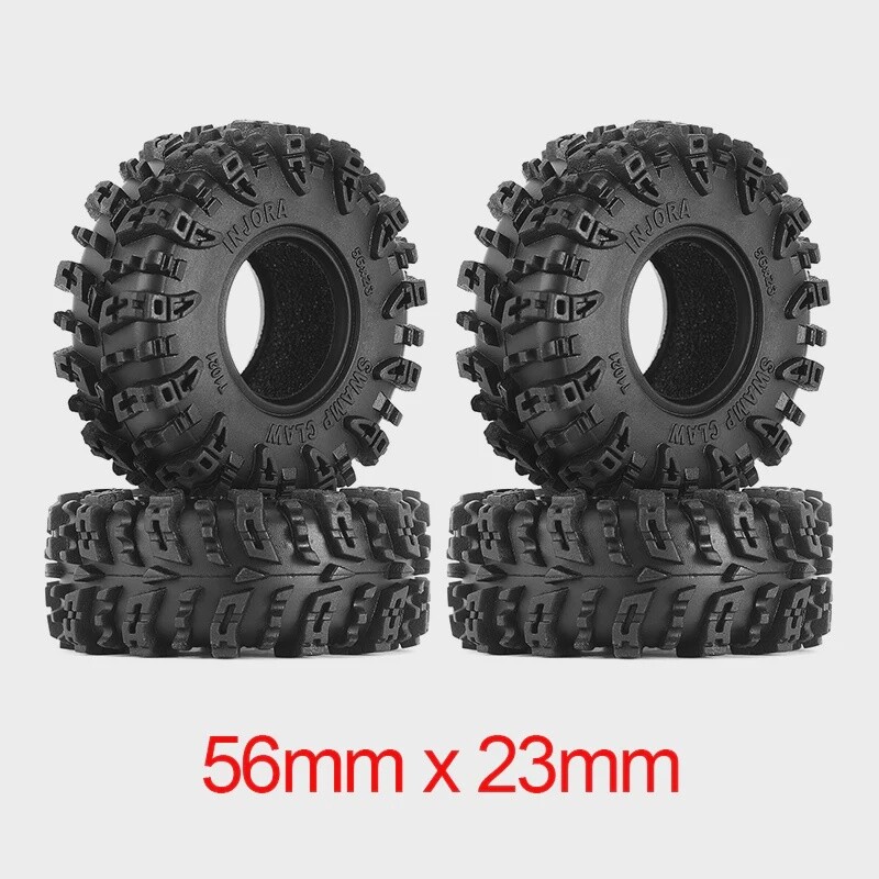 INJORA Swamp Claw 1.0&quot; M/T Tires (4) 56mm