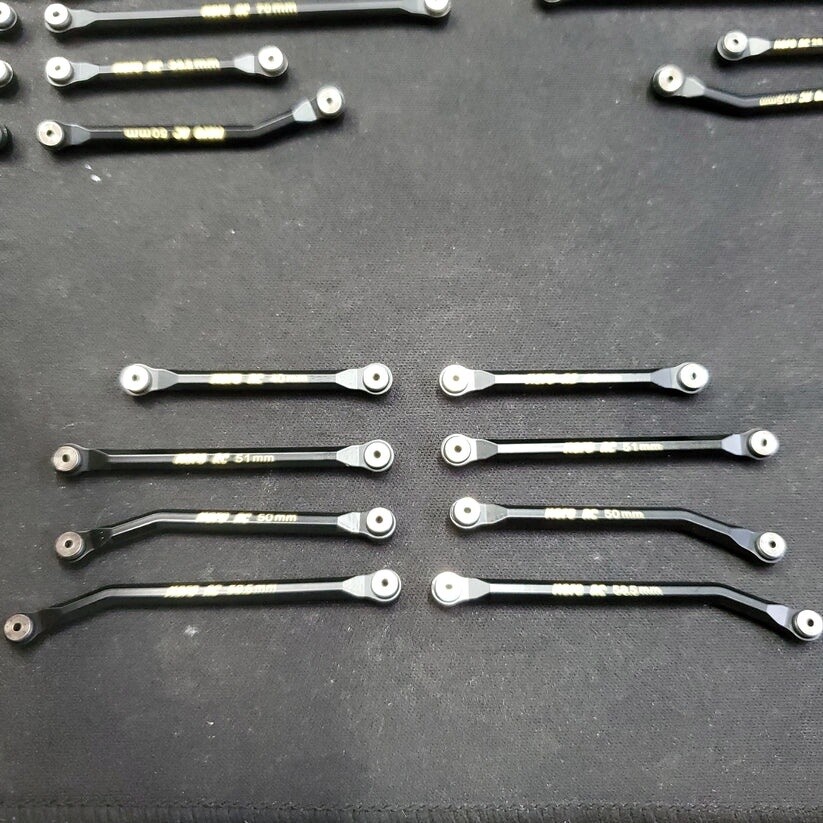 High Clearance Black brass v2 4 link kit for scx24 Jeep/C10/Bronco