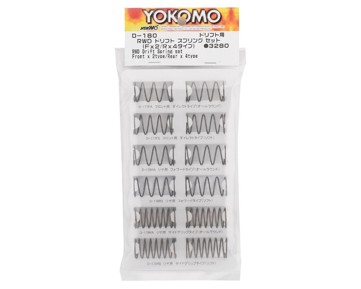 Yokomo Rwd Drift Spring Set (6) (2 Front, 4 Rear) YOKD-180A