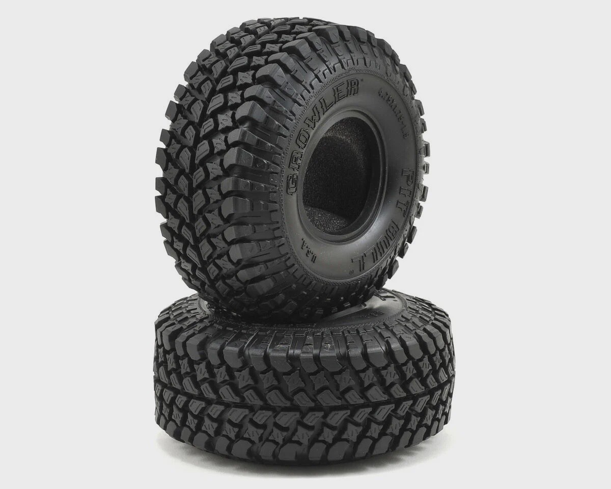Pit Bull Tires Growler AT/Extra 1.9&quot; Scale Rock Crawler Tires (2) (Komp) w/Foam