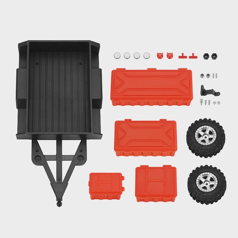 Utility Trailer With Hitch And Storage Boxes TRX4M