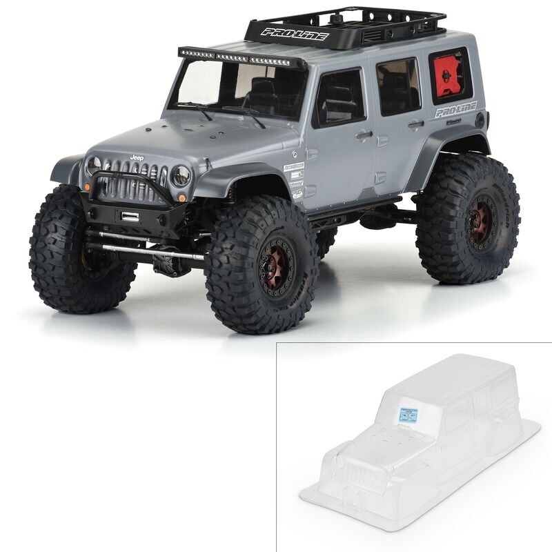 1/10 Jeep Wrangler Unlimited Rubicon Clr Bdy 12.3&quot; (313mm) WB Crwlrs