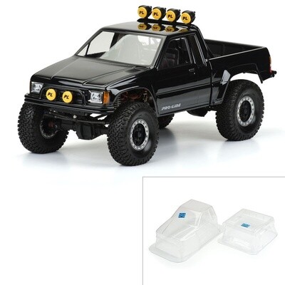 1/10 1985 Toyota HiLux SR5 Clear Body 12.3&quot; (313mm) Wheelbase Crwlrs