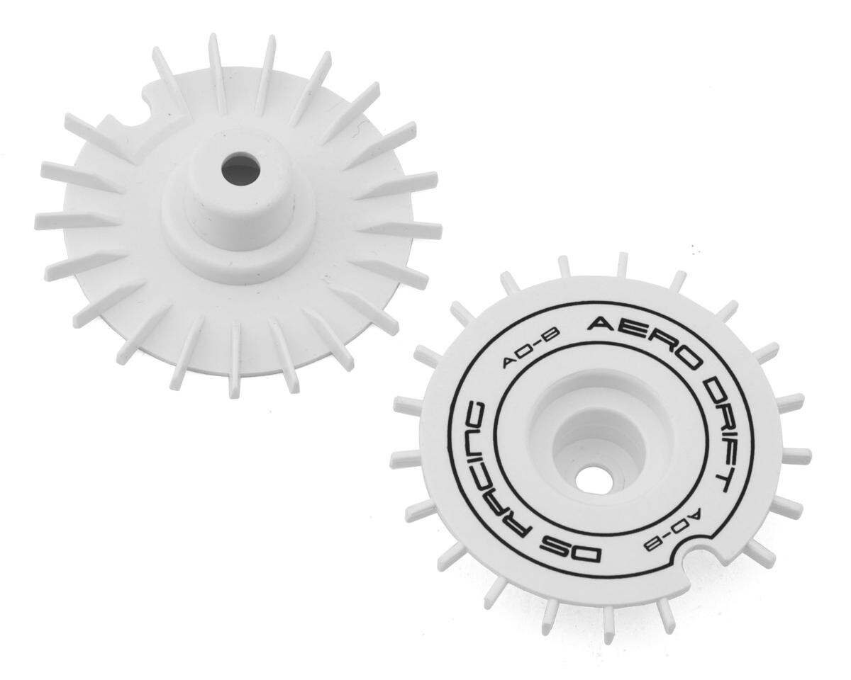 DS Racing Flat Aero Drift Wheel Cover White/Black Front