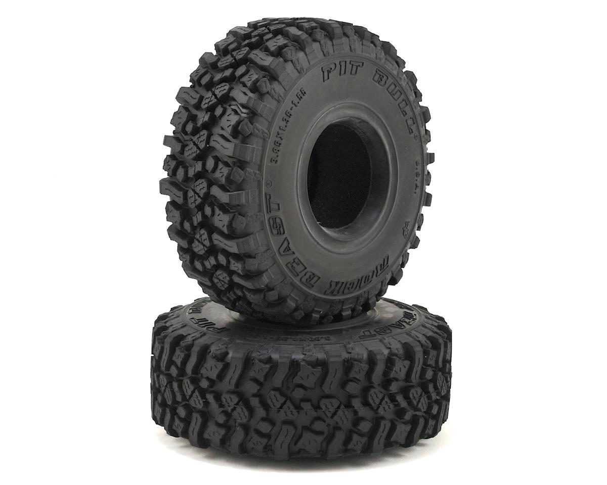 Pit Bull Tires Rock Beast 1.55&quot; Scale Rock Crawler Tires w/Foams (2) (Alien)