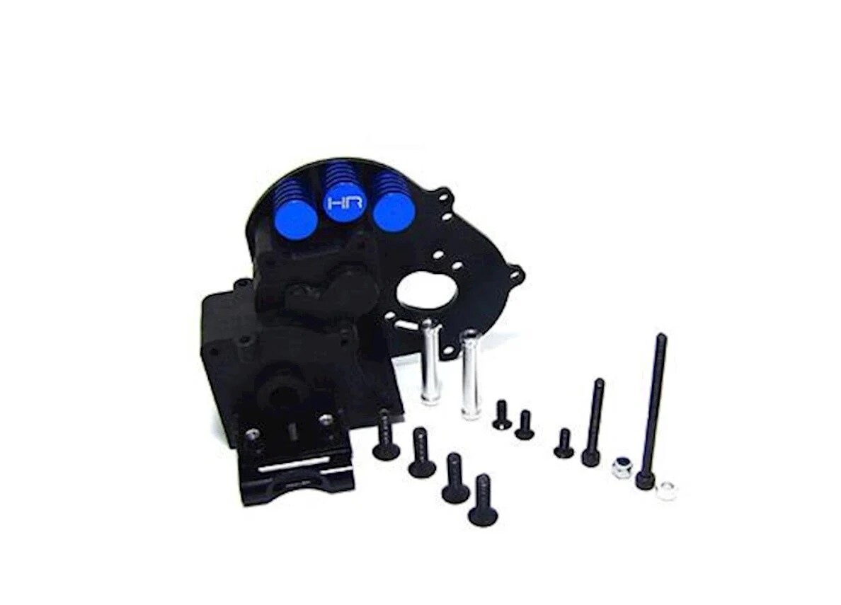 Hot Racing Traxxas Composite Gear Case w/Aluminum Motor Plate HRATE12GX01