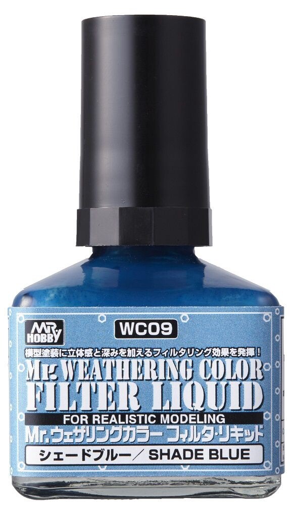 Mr Hobby Mr. Weathering Color - Filter Liquid Blue - 40ml