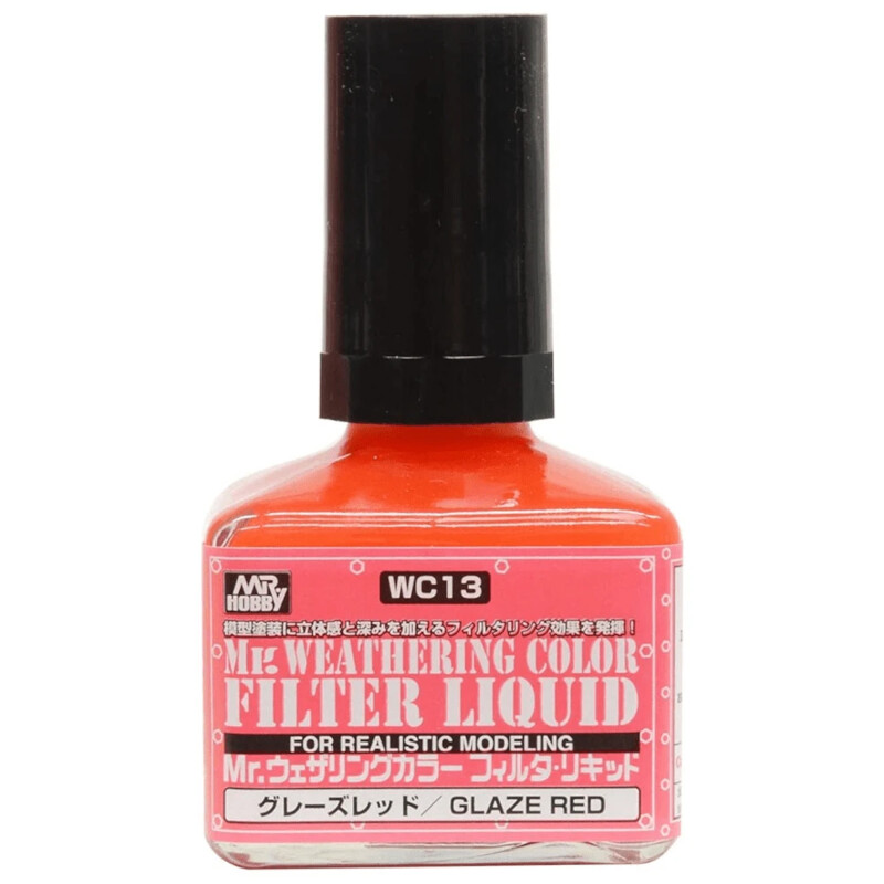 Mr Hobby Mr. Weathering Color - Filter Liquid Red - 40ml